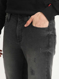 THE BEAR HOUSE Men Skinny Fit Mildly Distressed Heavy Fade Stretchable Jeans
