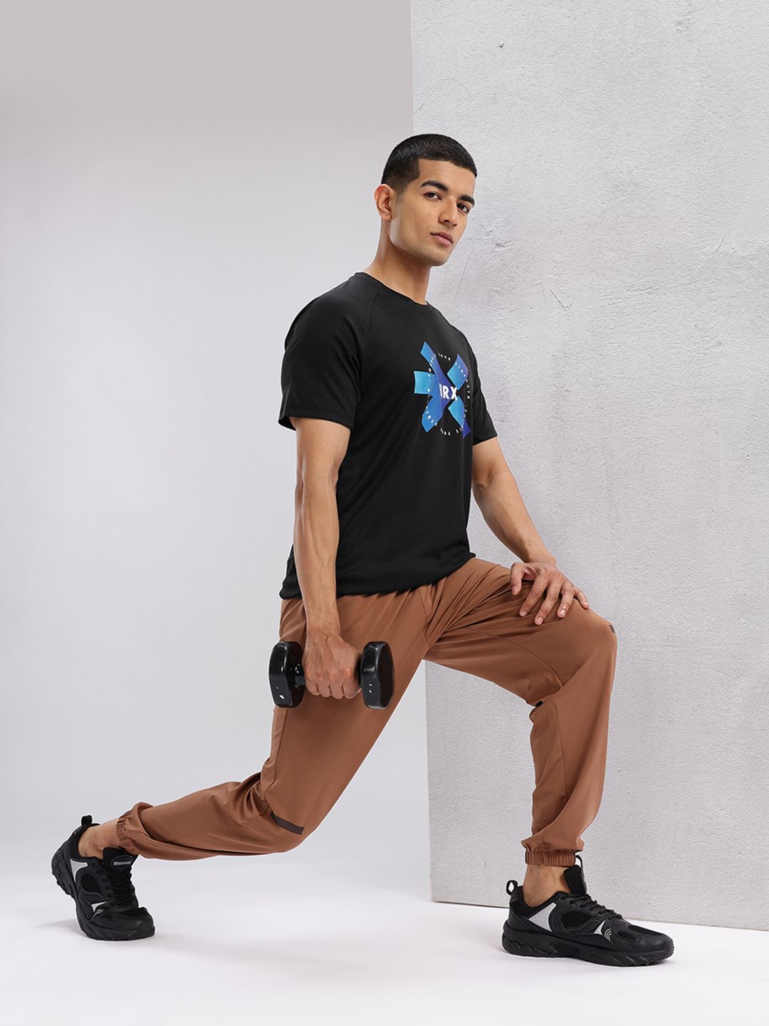 HRX by Hrithik Roshan Men Brand Logo Printed Rapid-Dry Training T-shirt