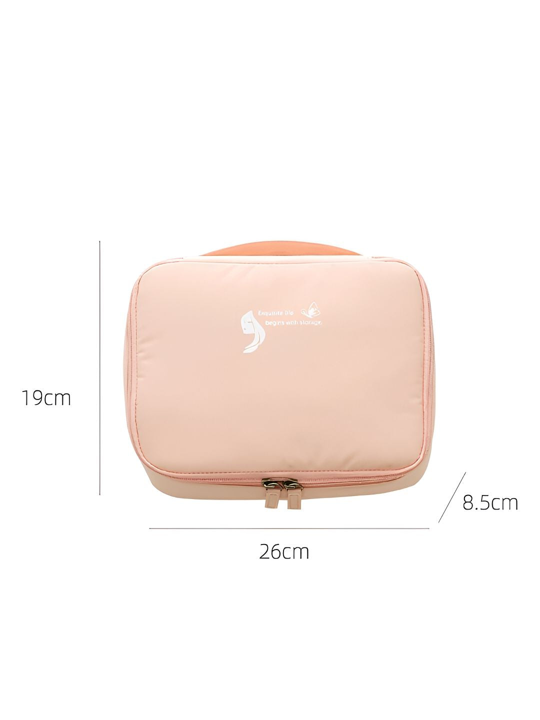 Cortina Pink Water Resistant Makeup Organiser
