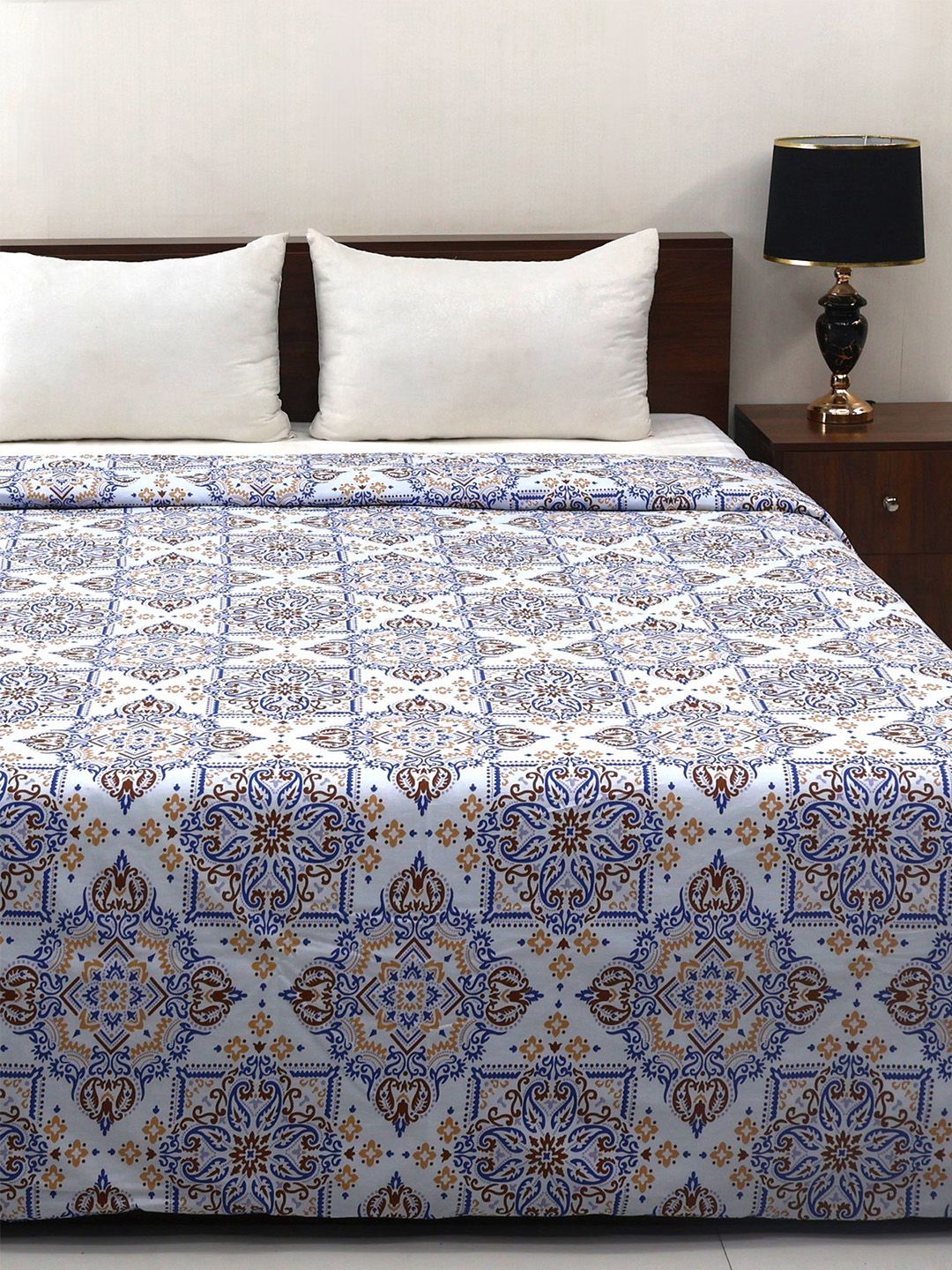 Bombay Dyeing Allure 144 TC 100% Cotton True Grey Double King Duvet Cover