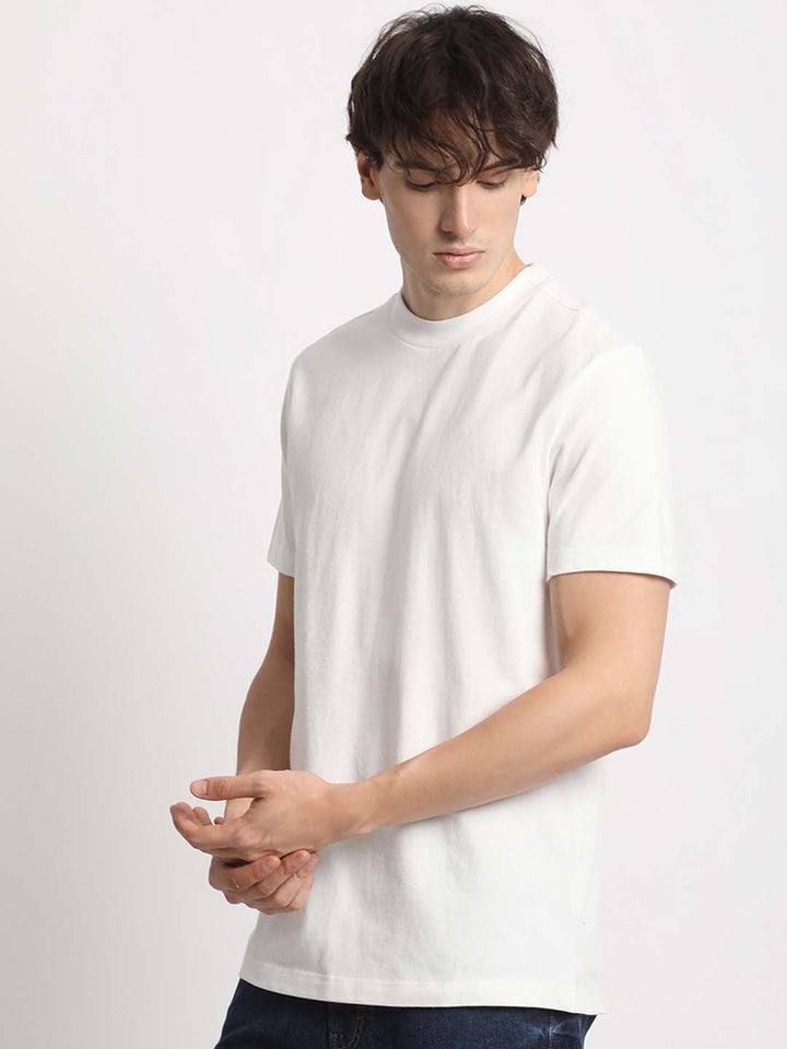 THE BEAR HOUSE Round Neck Pure Cotton Regular Fit T-shirt