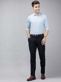 Park Avenue Slim Fit Self Design Textured Opaque Formal Shirt