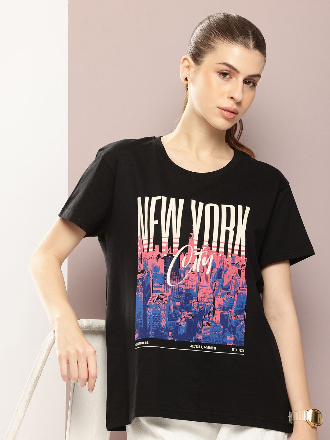 DILLINGER Printed Pure Cotton Boxy T-shirt