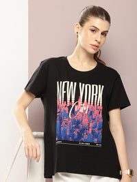DILLINGER Printed Pure Cotton Boxy T-shirt