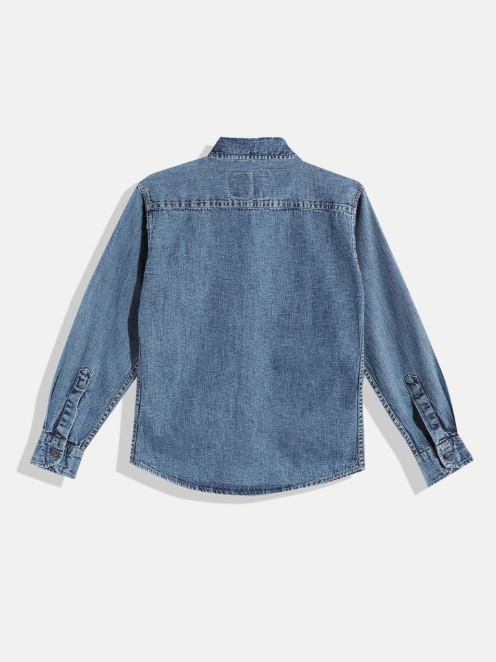 Monte Carlo Boys Chambray Casual Smart Fit Shirt