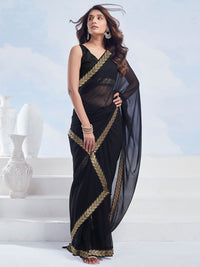 KALINI Woven Design Pure Georgette Saree