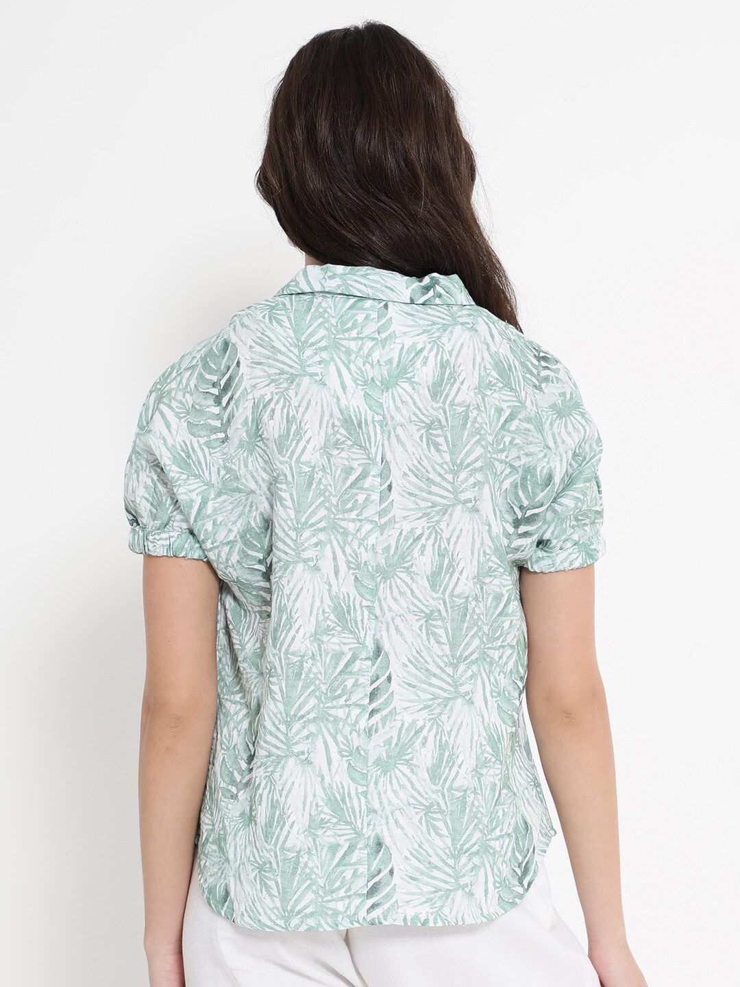 RAREISM Tropical Printed Cotton Top