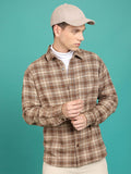 HIGHLANDER Tartan Checked Spread Collar Flannel Shirt
