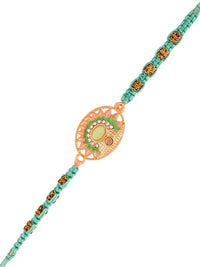 Voylla Men's Traditional Design Beaded Thread Rakhi For Brother