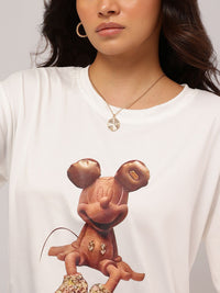 DressBerry Mickey Mania Printed Relaxed T-shirt