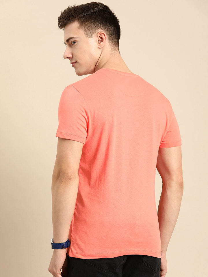 Being Human Pure Cotton Abstract Printed Casual T-shirt