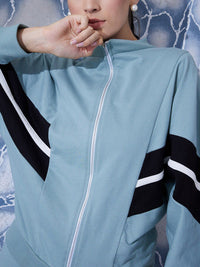 Athena Colourblocked Sweatshirt With Straight Skirt Co-Ords