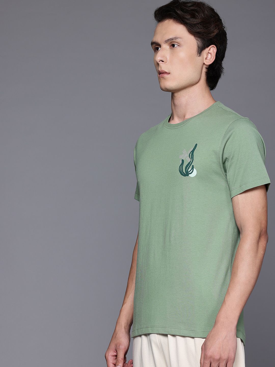 HRX by Hrithik Roshan Print Detail Yoga Tshirt