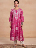 Rumah Wanita Chikankari Bersulam Chikankari Anarkali Kurta