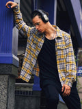 The Indian Garage Co Men Regular Fit Checked Double Flap Pocket Flannel Shirt
