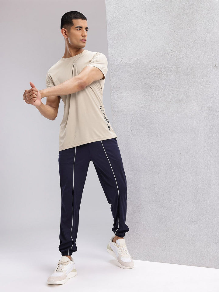 HRX by Hrithik Roshan Men Typography Print Mid-Rise Rapid-Dry Running Joggers