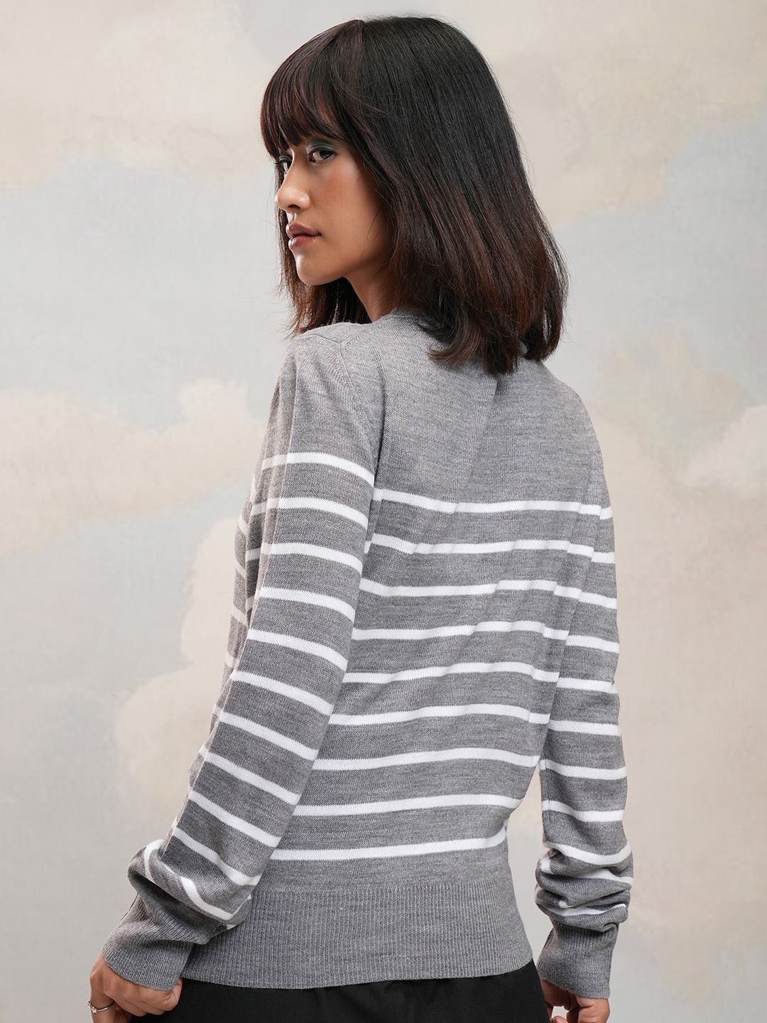 Tokyo Talkies Women Striped Pullover
