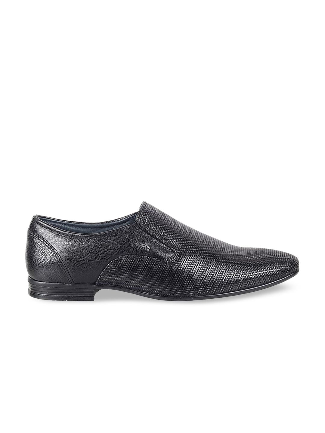 Mochi Men Textured Leather Slip-On Shoes