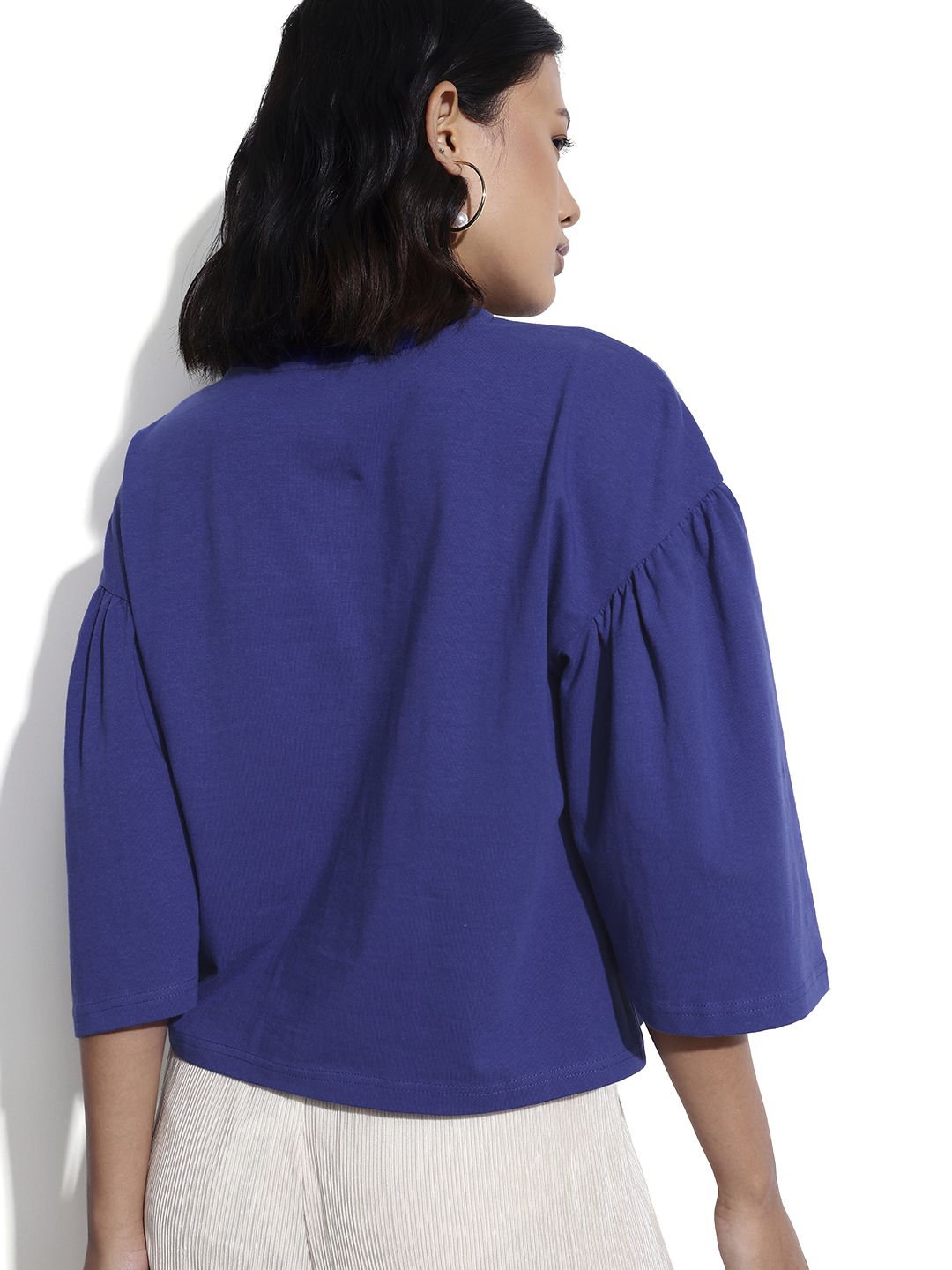 DressBerry Breezy Blues Box Out Crop Top