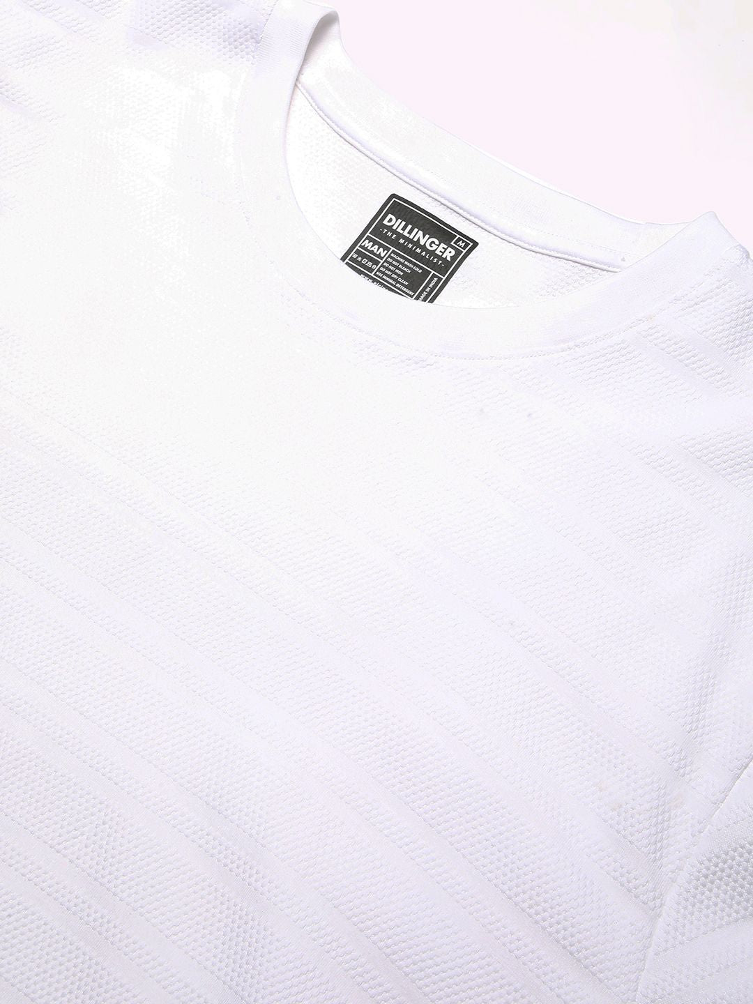 DILLINGER Men Round Neck Solid Oversized Pure Cotton T-shirt