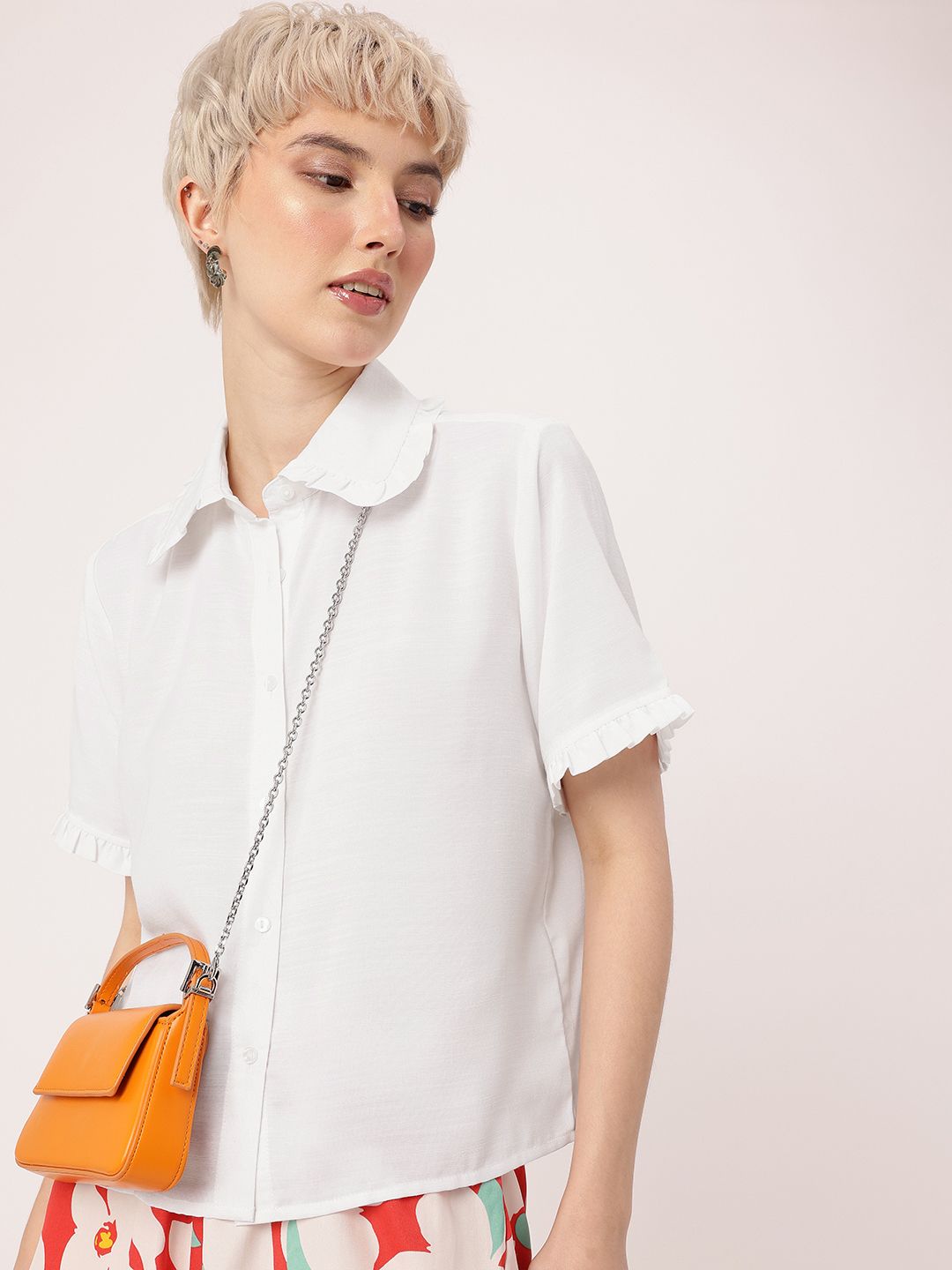 DressBerry Cute Femi Ruffle Romance Shirt