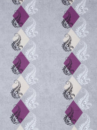 KLOTTHE Purple Geometric Cotton Single Bedsheets