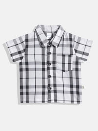 Moms Love Infant Boys Checked Pure Cotton Shirt