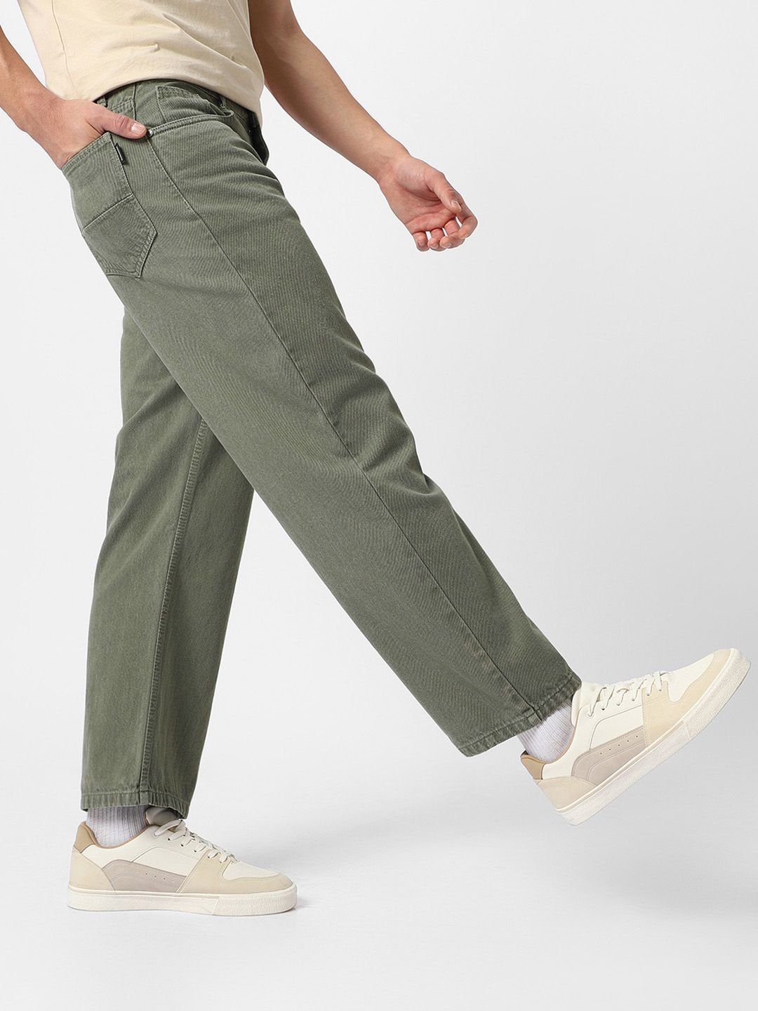 Urbano Fashion Men Loose Fit Washed Non-Stretchable Jeans