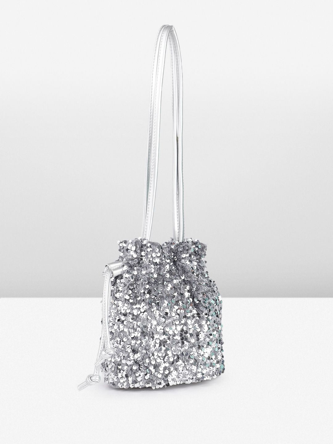 DressBerry Embellished Bucket Shoulder Bag