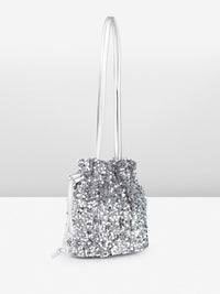 DressBerry Embellished Bucket Shoulder Bag
