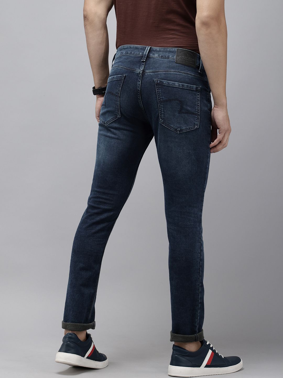 SPYKAR Men Skinny Slim Fit Low-Rise Light Fade Stretchable Jeans