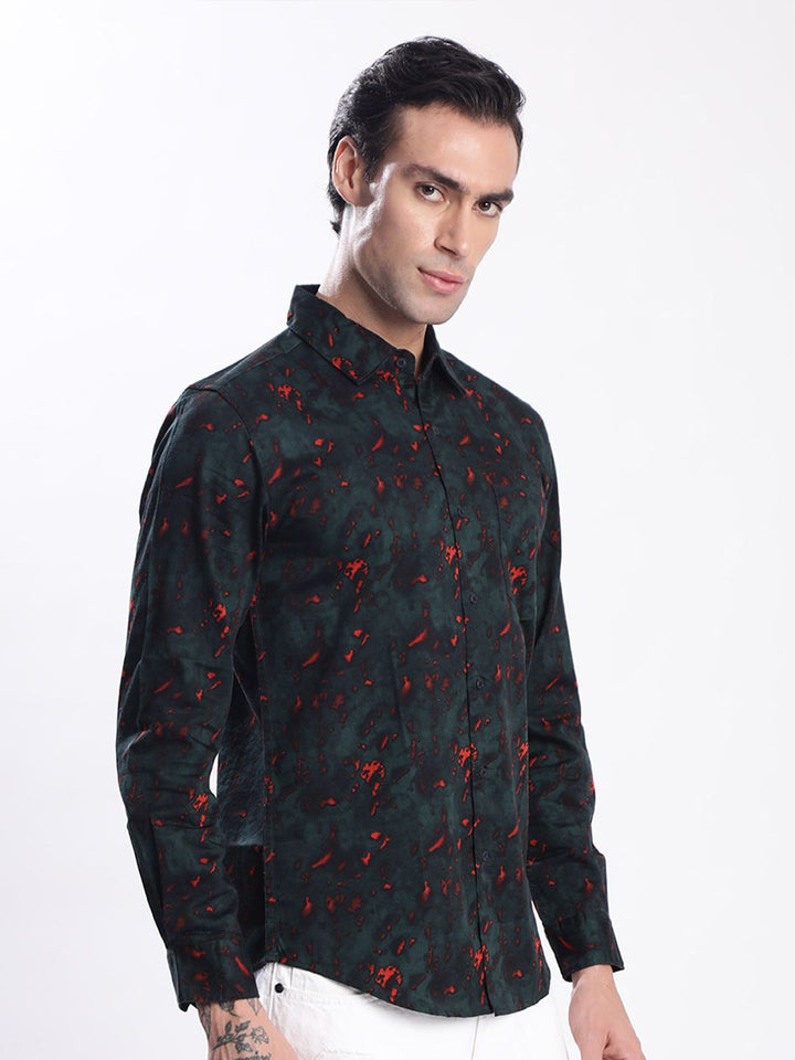 Bene Kleed Men Slim Fit Printed Casual Shirt
