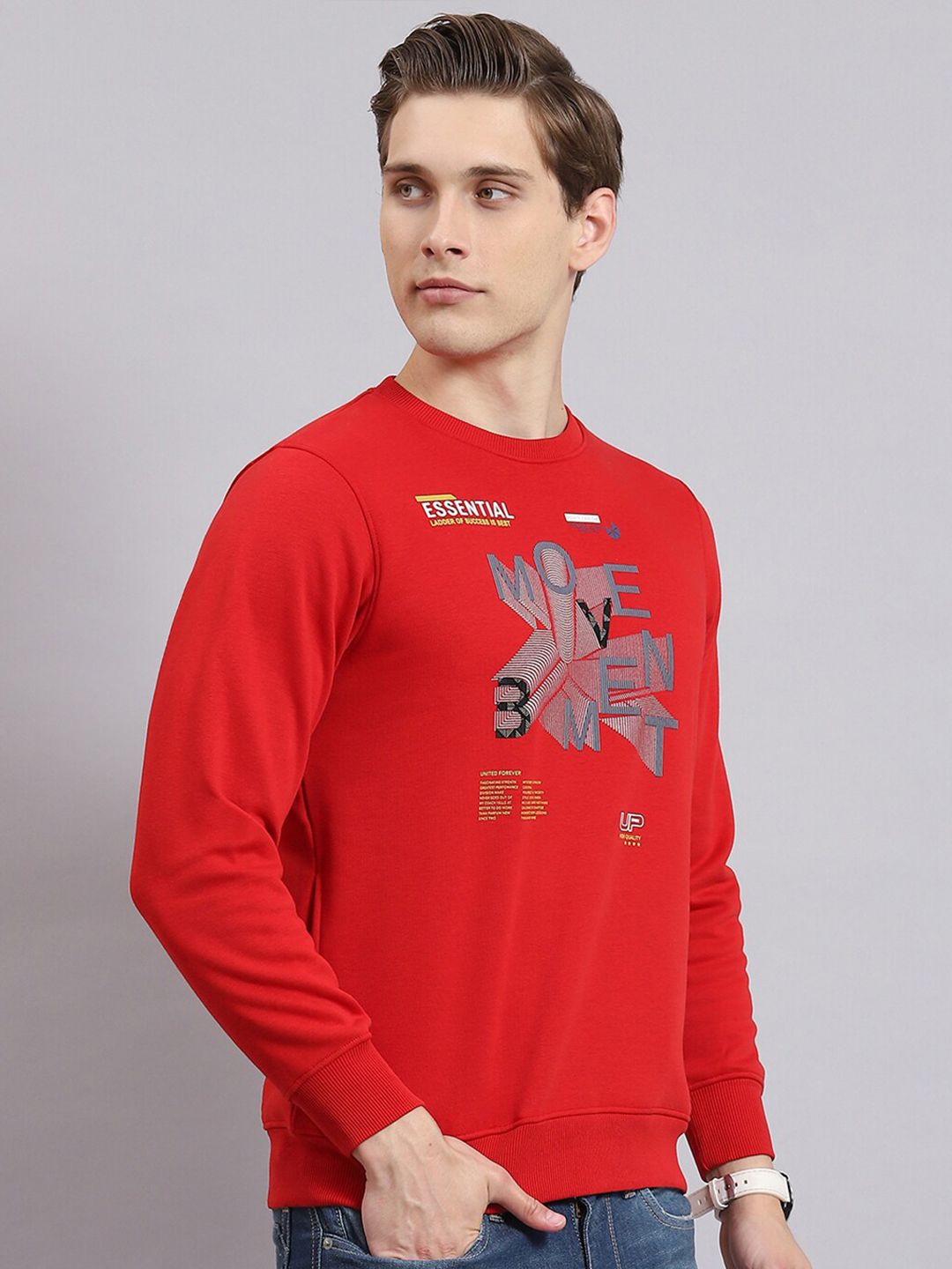 Monte Carlo Graphic Printed Round Neck Sweatshirt