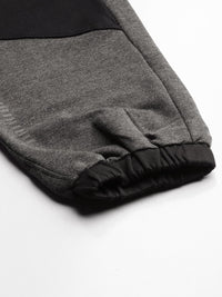 HRX By Hrithik Roshan Women Jet Black Colourblock Regular Fit Lycra Rapid-Dry Antimicrobial Training Joggers