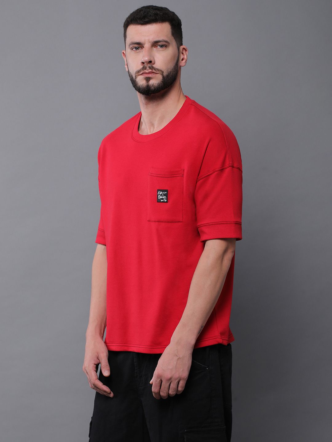 Difference of Opinion Men Oversized Drop Shoulder Ultra Soft Drapey Cotton T-Shirt