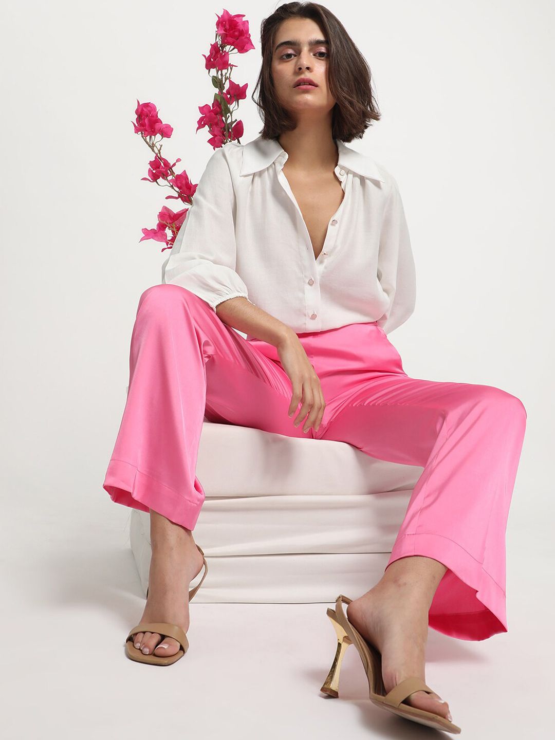 RAREISM Women High-Rise Parallel Trousers