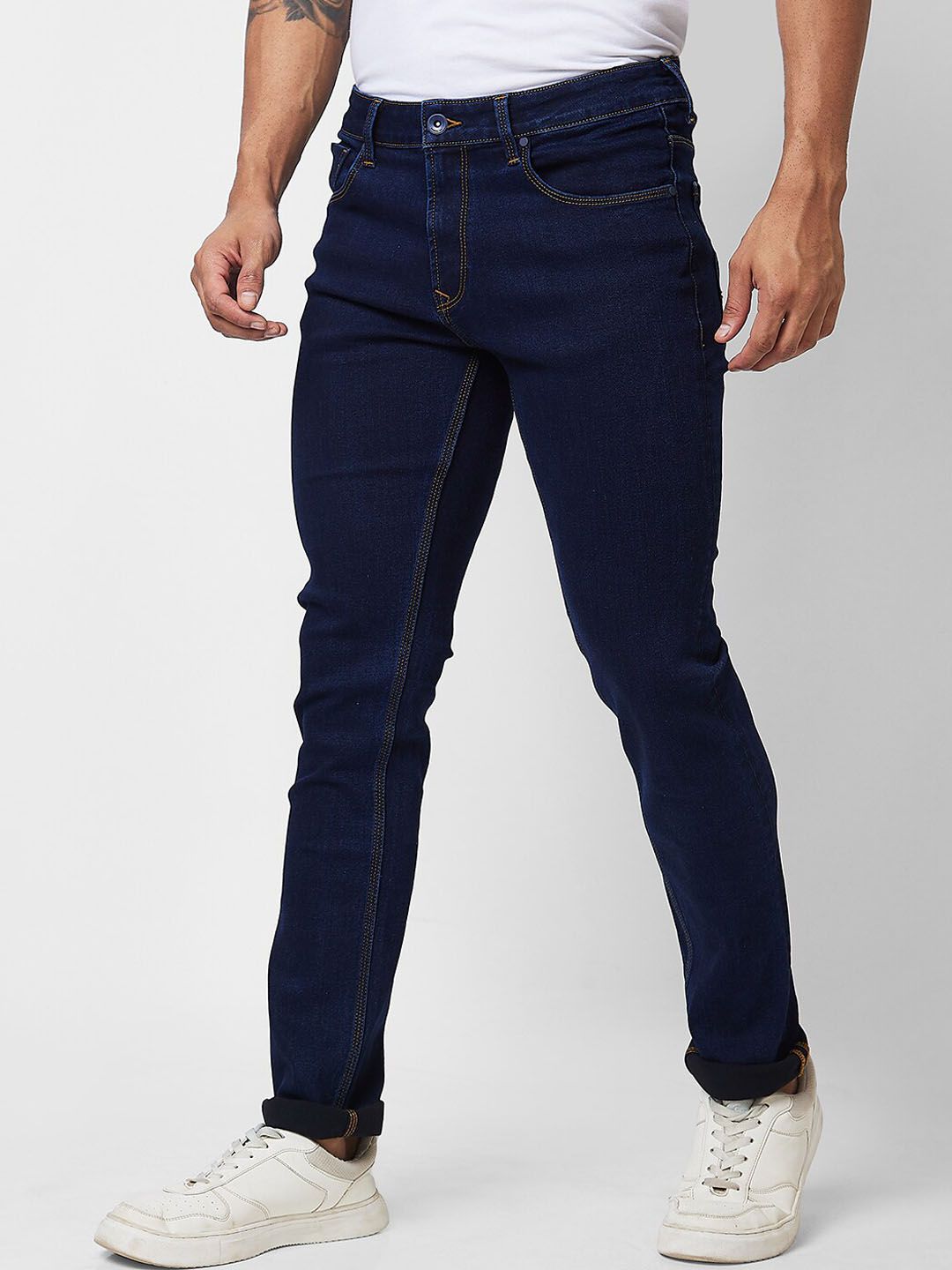 SPYKAR Men Mid-Rise Clean Look Jeans