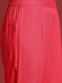 Anouk Ethnic Motifs Print A-Line Kurta with Trousers & Dupatta