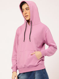 DressBerry Printed Drop-Shoulder Hooded Sweatshirt