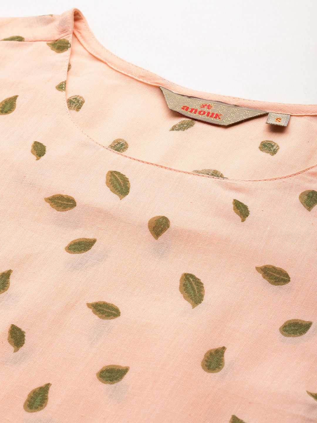 Anouk Floral Printed Regular Pure Cotton Kurta with Trousers & With Dupatta