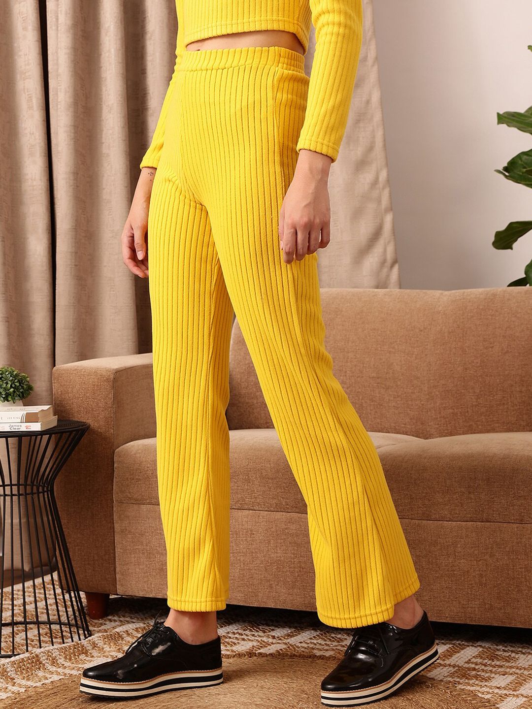 STREET 9 BASICS Women Relaxed Mid-Rise Bootcut Trousers
