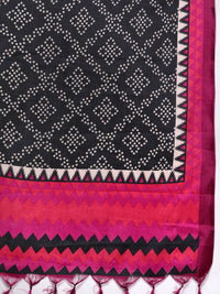 Varanga Brocade Yoke with Gota Detail Kurta with Trouser with Bandhani Printed Dupatta