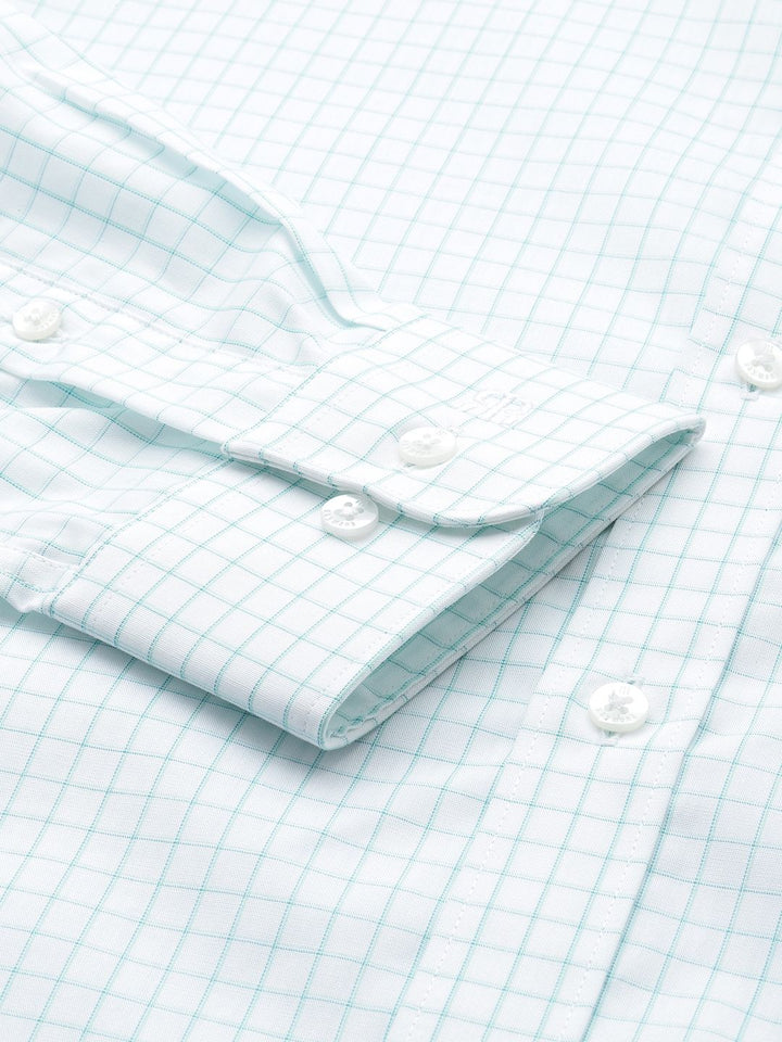 Raymond Pure Cotton Slim Fit Checked Formal Shirt