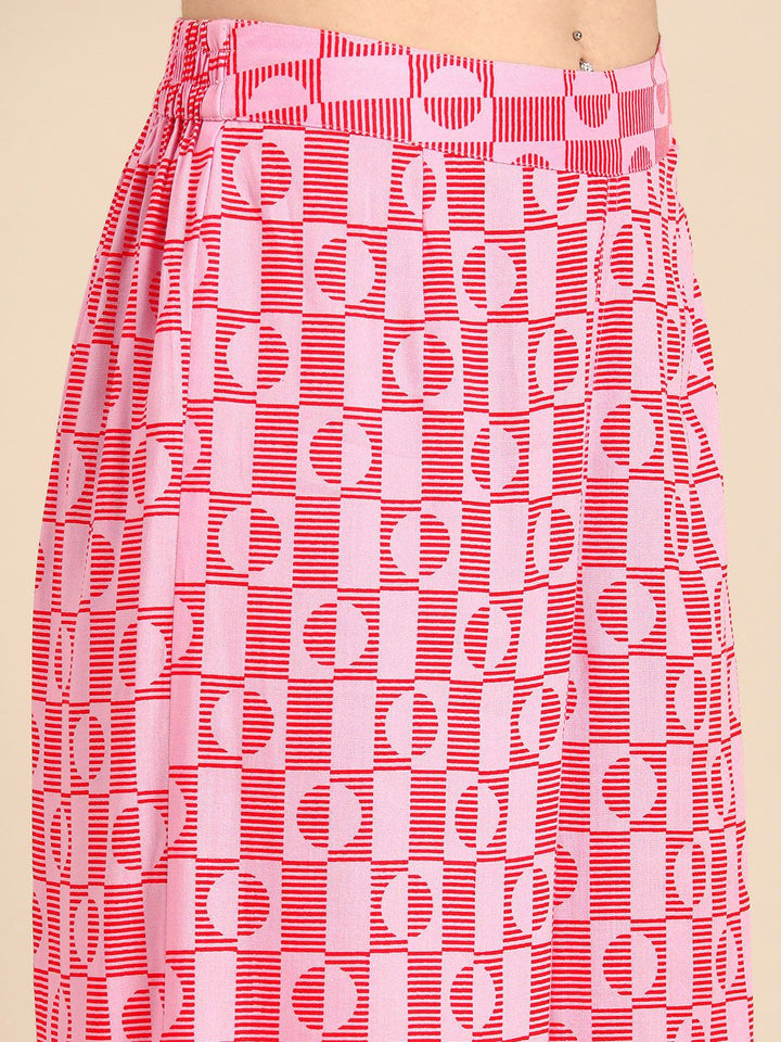 Anouk Printed Wrap Top with Palazzos