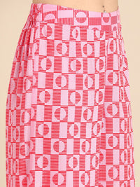 Anouk Printed Wrap Top with Palazzos