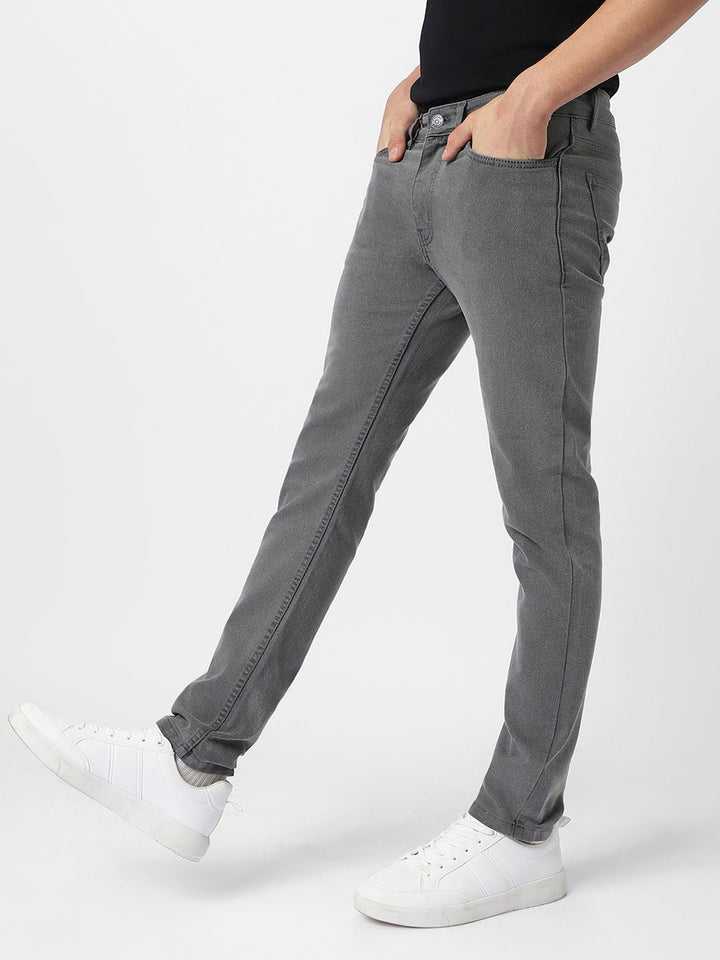 Urbano Fashion Men Clean Look Mid-Rise Stretchable Jeans