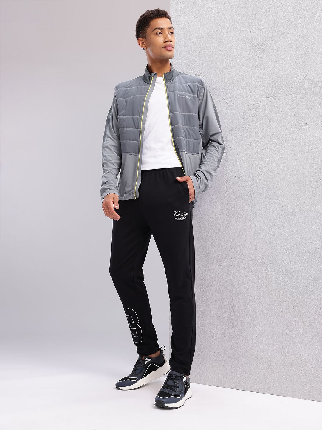 HRX by Hrithik Roshan Men Typography Print Mid-Rise Lifestyle Track Pants