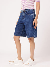 DressBerry Women Everyday Essentials Frayed Denim Shorts