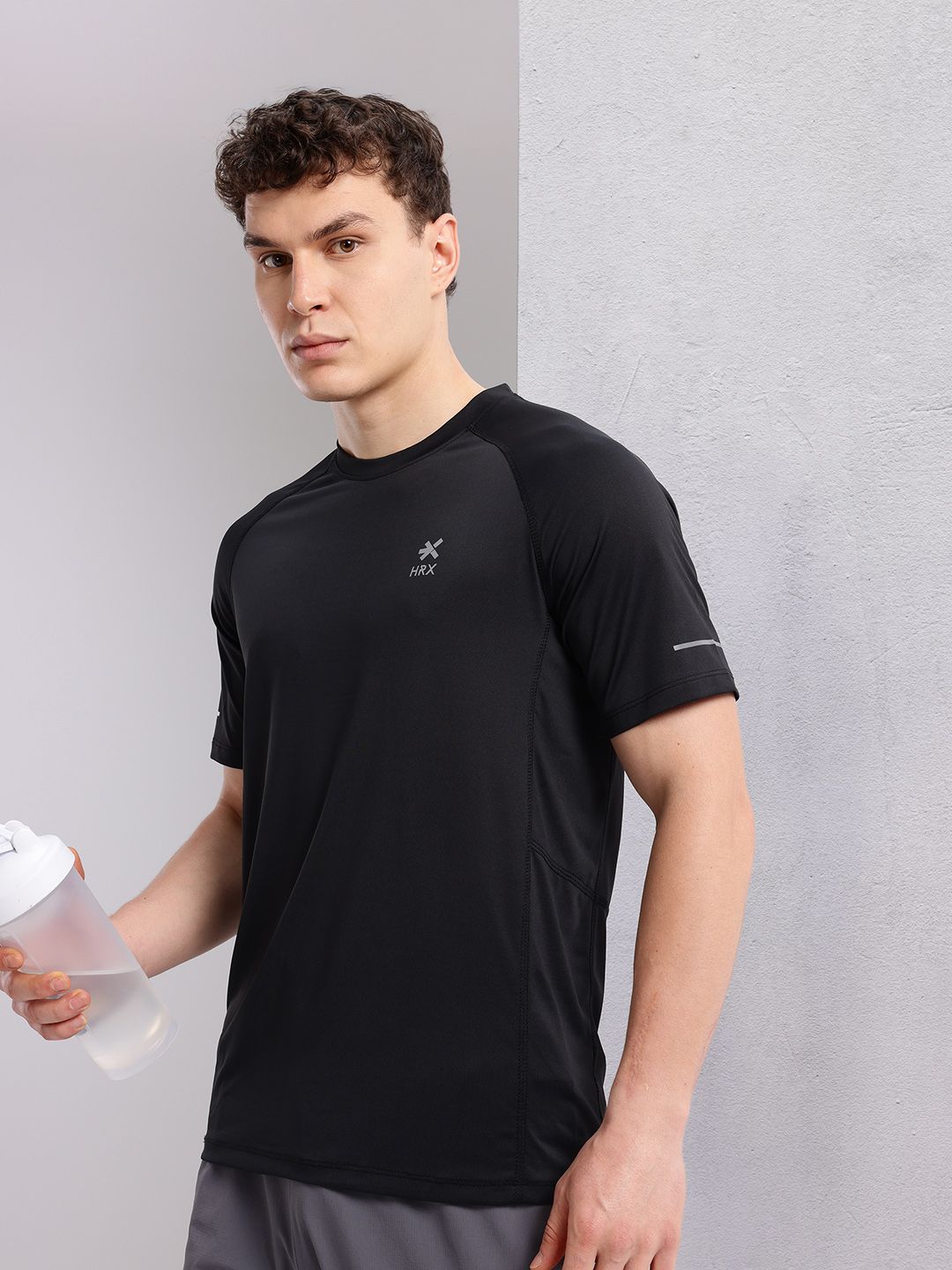 HRX by Hrithik Roshan Brand Logo Rapid-dry Training T-shirt