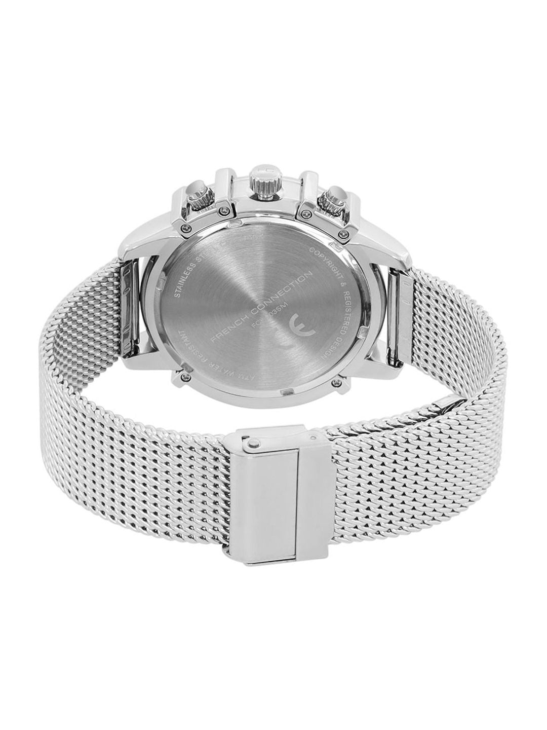 French Connection Men Dial & Stainless Steel Bracelet Style Straps Analogue Watch FCH003SM